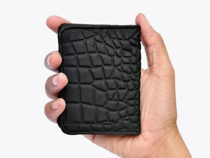 Men's Leather Wallet Full Crocodile Design